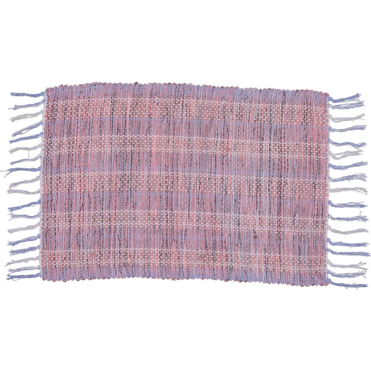 Pink Woven Rug with White Tassels by Soul Lifestyle Shop Today. Get