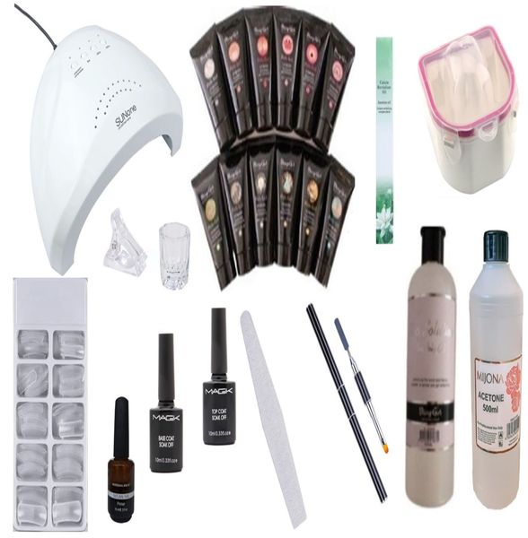 Complete UV LED Poly Gel Kit - 25 Piece
