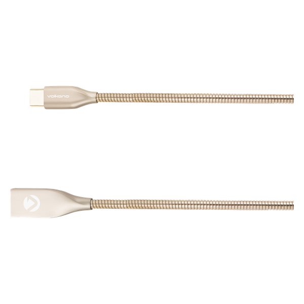 Volkano Iron Series 1.2M Type-C Cable - Gold