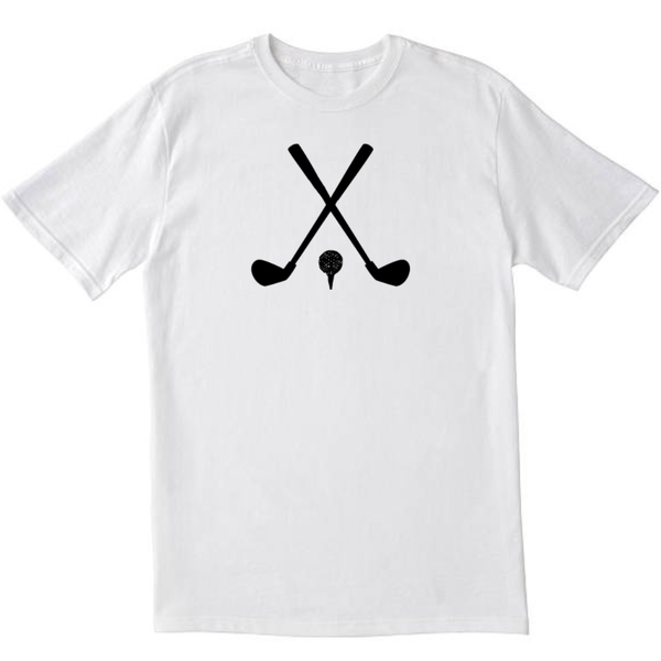 Two Golfers sticks white T-shirt
