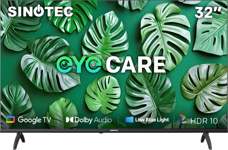 Sinotec 32" STL-32G2 HD LED Google Smart TV with Eye Care