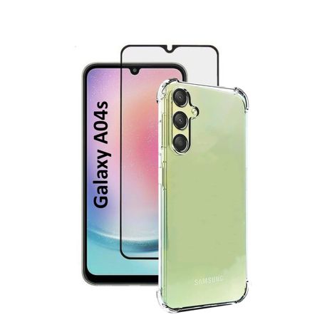 TPU clear Phone Case & Screen Protector Combo For Samsung Galaxy A04s Image