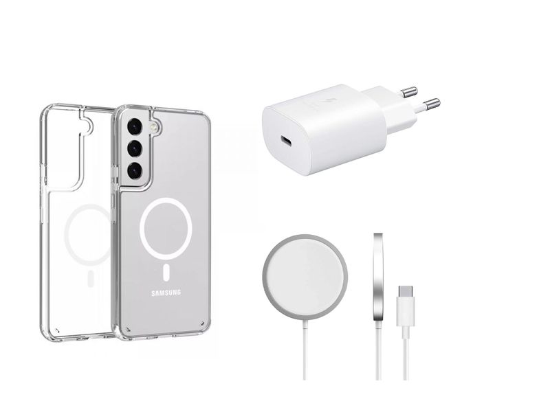 Magsafe Case and Charger for Samsung S22 Combo