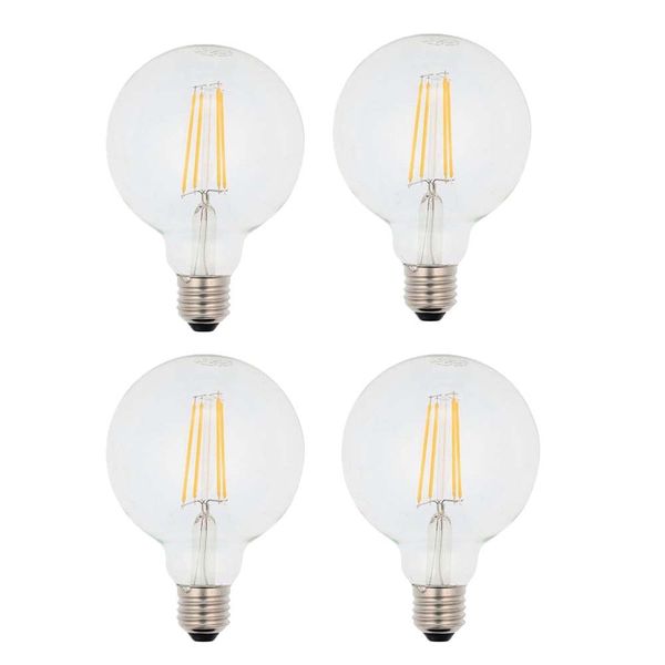 VITO Filament Bulb Ledisone - G95 E27 - 6400K Daylight - Set of 4
