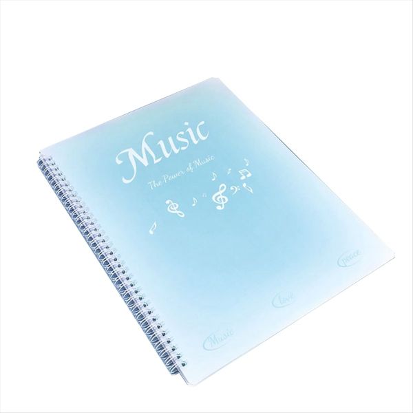 Sheet Music Folder 40 Pages Choir Folder Gradient Emerald Green