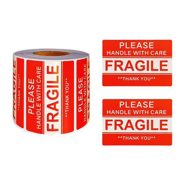 Fragile tape stickers - 500 pcs