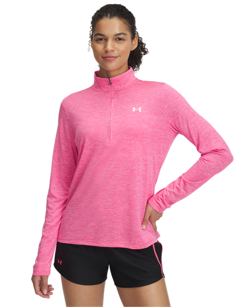 Under Armour Women's Tech 1/2 Zip Twist Jacket - Super Pink