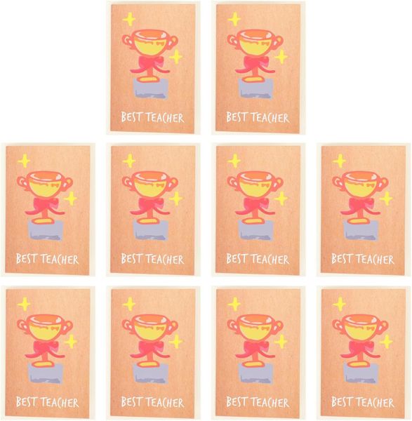 Teacher's Day Blessing Paper Greeting Cards With Envelopes For Educators