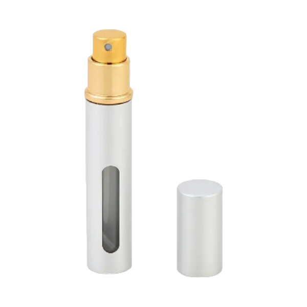 High Quality 10ML Refillable Perfume Bottle With Spray Pump - Silver