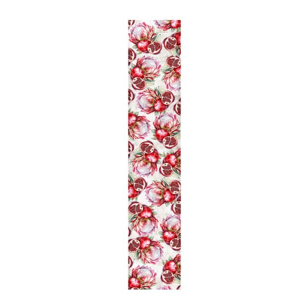 Pink Proteas &amp; Pomegranates Table Runner