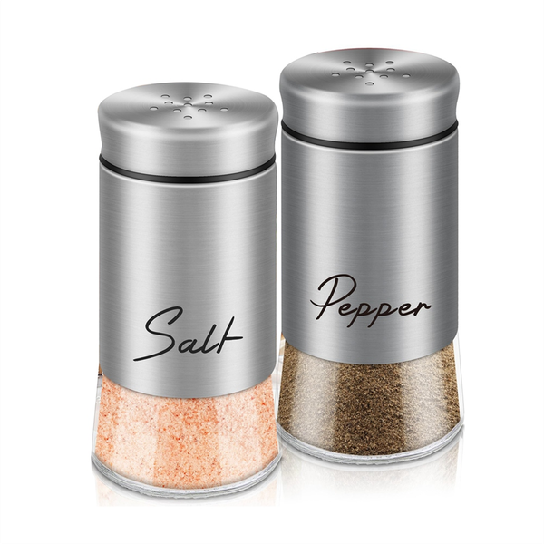 Salt and Pepper Shakers Set with Lid for Kitchen Spice Dispenser-B