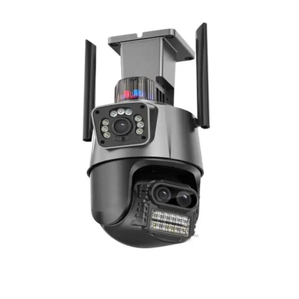 Smart Wireless Wifi Cctv Camera Dual Lens Indoor &amp; Outdoor Security Camera