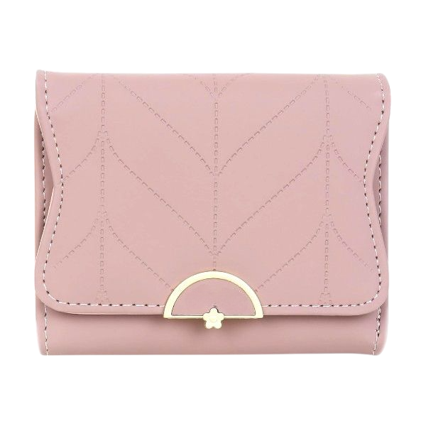 Elegant Minimalist Wallet With Multiple Card Slots - Blush Pink