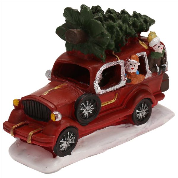Christmas Decorations Truck Ornaments Transporting Christmas Tree Car Glowi