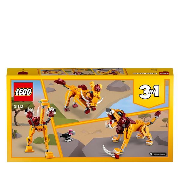 LEGO Creator 3 in 1 Wild Lion Building Set 31112