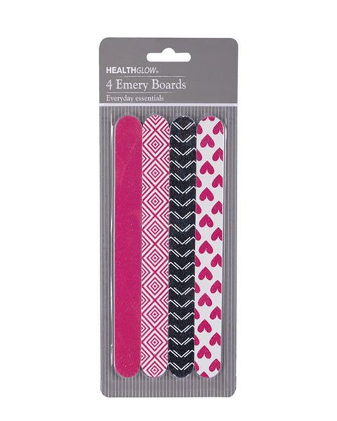4Pc Colourful Double Sided Emery Board Nail Filesvv