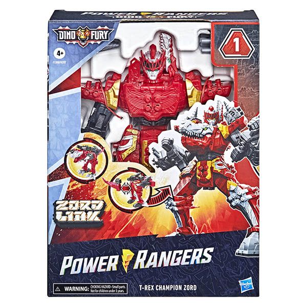 Power Rangers-Dino Fury Zord Link T-Rex Champion Zord