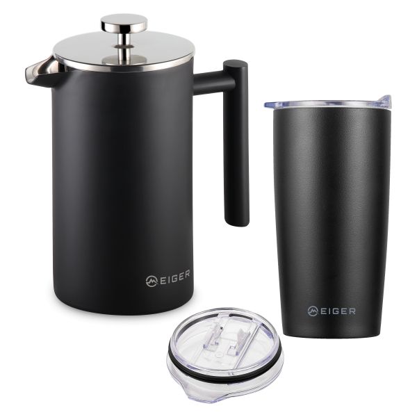 Eiger Thermo Tosca 800 ml Coffee Press and 540ml Travel Mug Combo