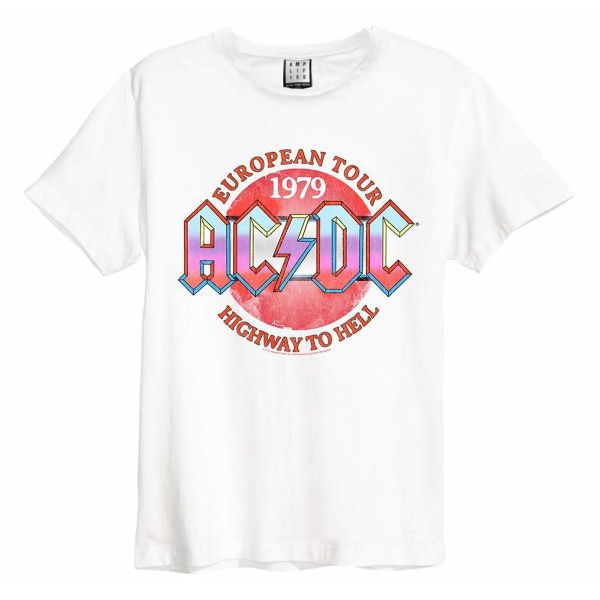 Ac/Dc Vintage 79 Amplified Vintage White Small T Shirt