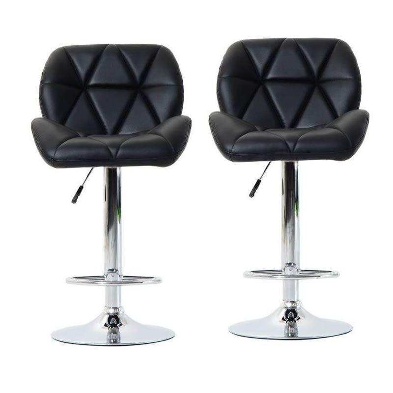 PU Leather Padded Bar Stools Set of 2 Shop Today. Get it Tomorrow