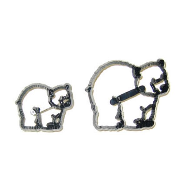 Patchwork Cutters Cute POLAR BEARS Icing Sugarcraft Cake Decorating Set