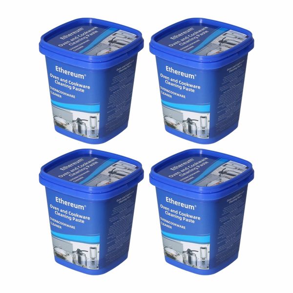 4 x Cleaning Paste - Oven and Cookware Cleaner - 500g