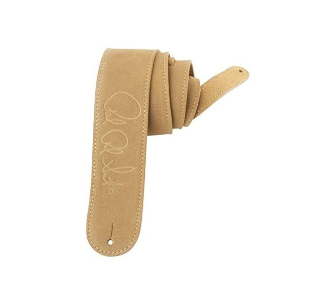 PRS Suede Signature Strap - Tan 2.5 -wide Soft Suede Guitar Strap