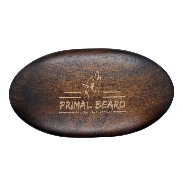 Primal Beard - Wooden Beard Brush - 100% Boar Bristle