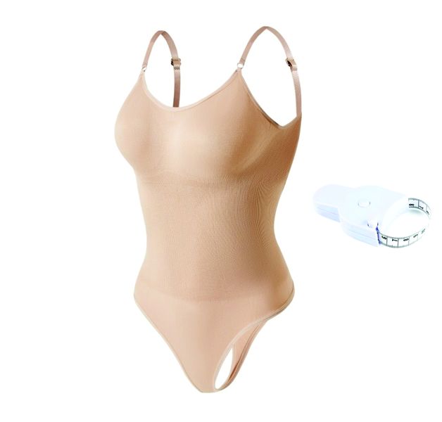 Women G-STRING Tummy Control Seamless Sculping Bodysuit - BLACK