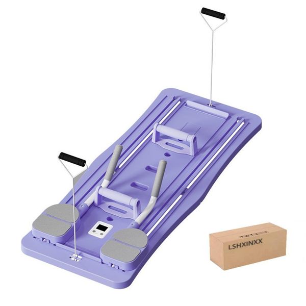 Pilates Reformer Board Set - 2026 Foldable 8-in-1 Pilates Machine (Purple)