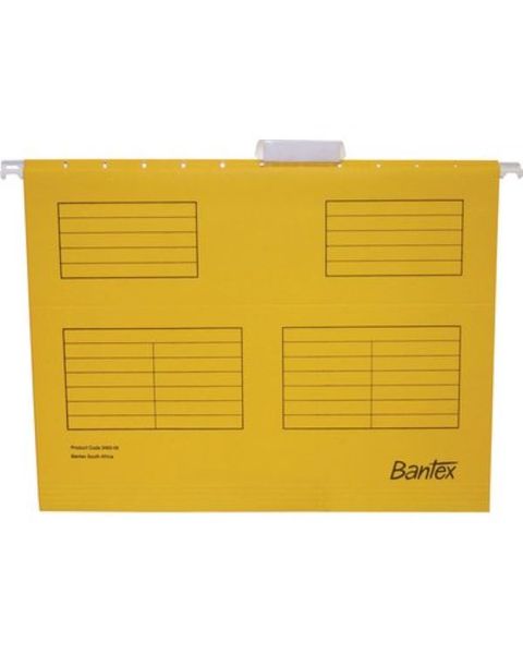 Bantex- A4 Suspension File- Yellow ×5