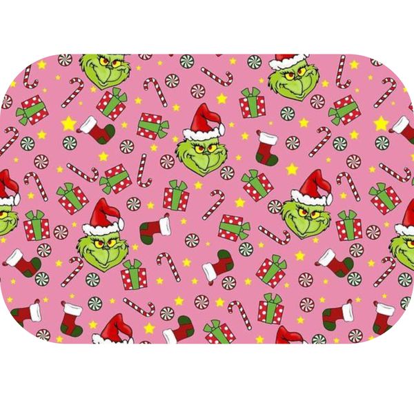Candy Cane Grinch Printed Mouse Pad