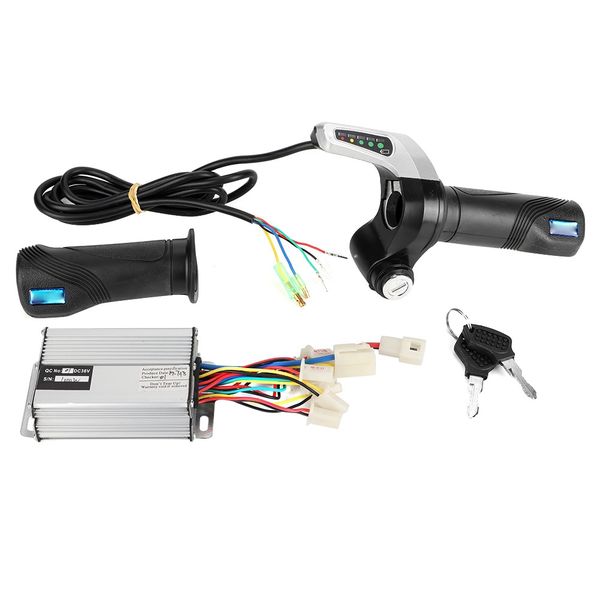 36V 1000W Brushed Electric Bike Controller Throttle Grip Kit for 7 / 8in