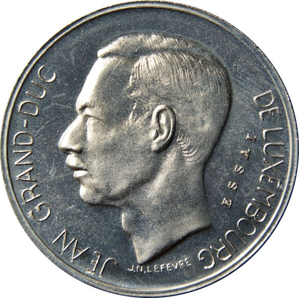 1971 Luxembourg 10 Francs Grand Duke Jean Essai