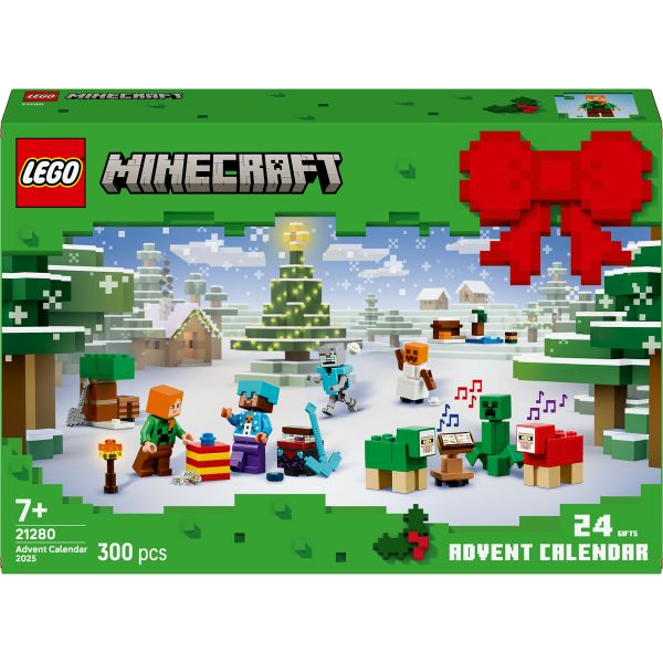 LEGO® Minecraft® Advent Calendar 2025, Christmas Gamer Gifts for Kids 21280