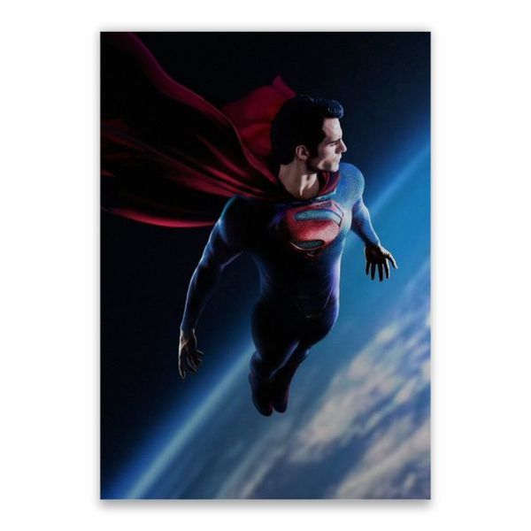 Man Of Steel Superman Outer Space Poster - A1
