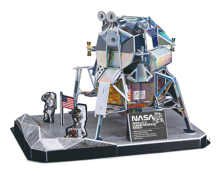 Cubic Fun NASA Apollo 11 Lunar Module Eagle 3D Puzzle - 93-Piece