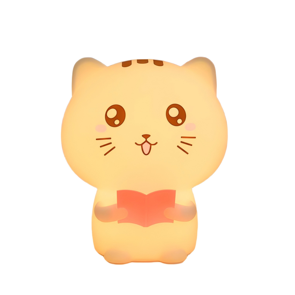 Cute Cat Silicone7 Colour LED Night Light Lamp