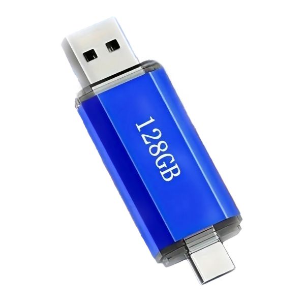 128GB 2-in-1 USB Flash Drive 2.0