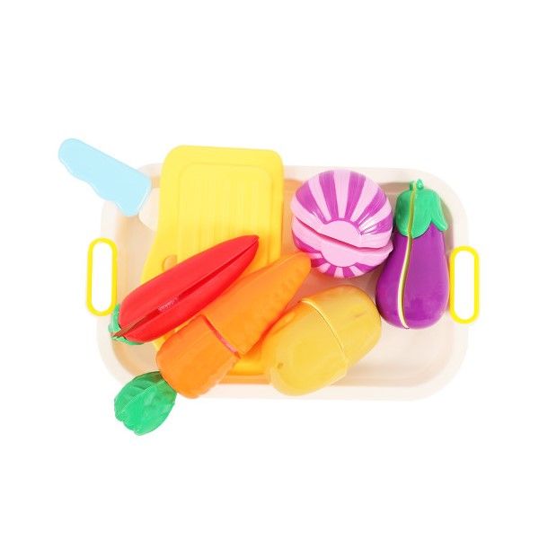 Toy Play Fruit &amp; Veg with Cutting Board Set - 13 Piece
