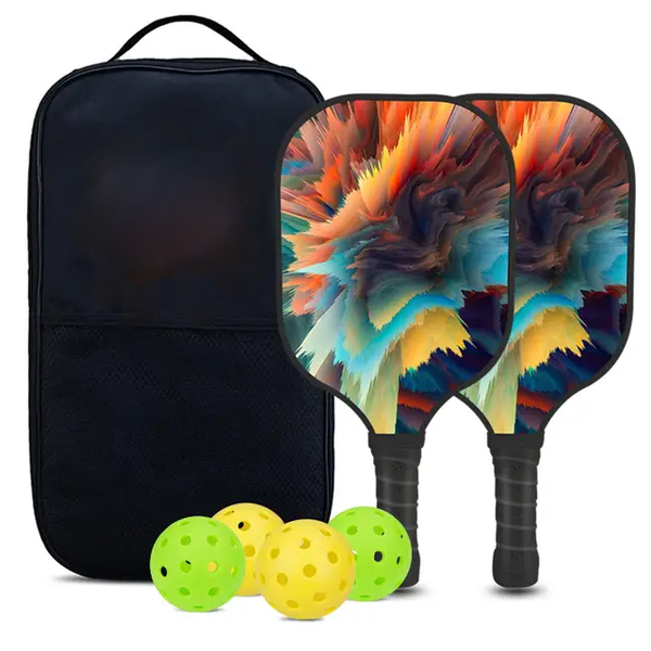 Pickleball Tennis Set including Bats and Balls in a Carry Case