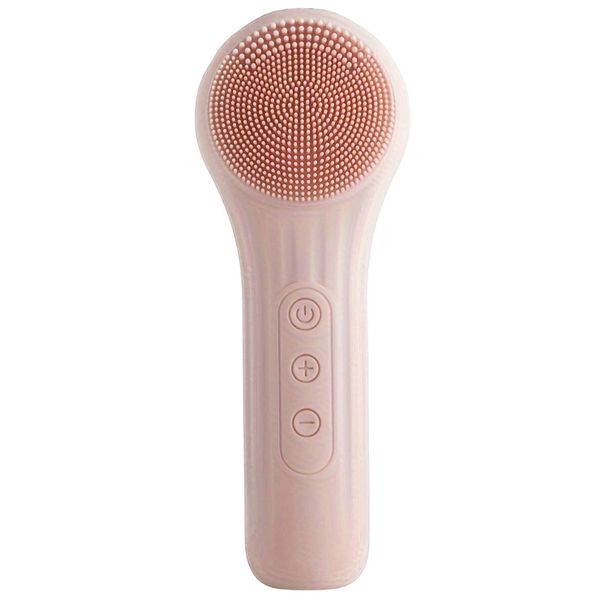 Rechargeable Silicone Facial Cleansing Brush With Heating, Vibration