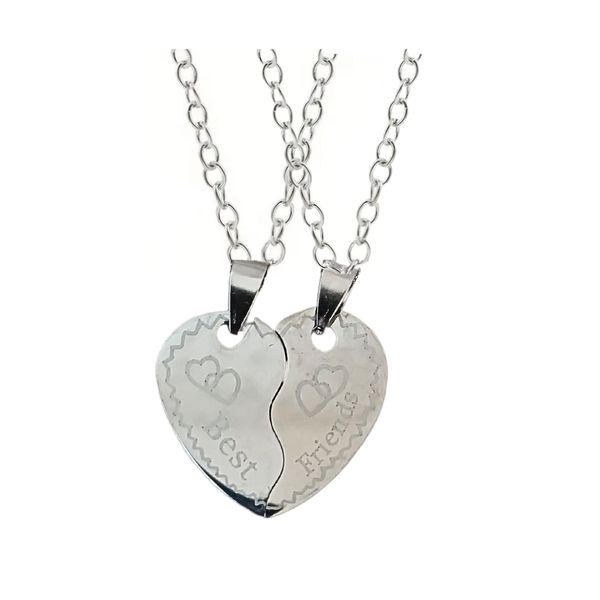 Matching Hearts Best Friends Puzzle Necklaces