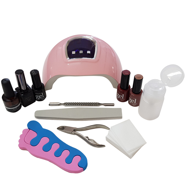 Advanced Gel Nail Polish Starter Kit and Professional 54W LED Gel Nail Lamp