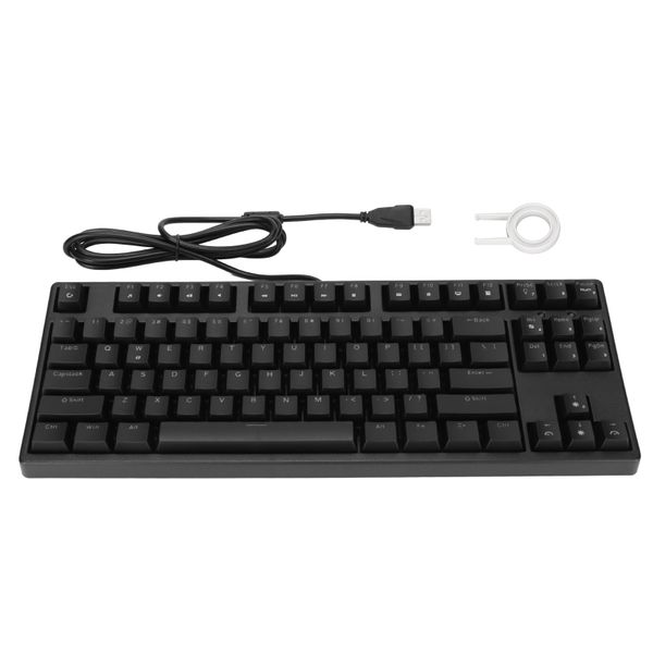 Mechanical Keyboard Wired 87 Key White Light