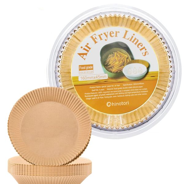 100Pcs Air Fryer Paper Liners Disposable Parchment Paper Non-Stick-Round
