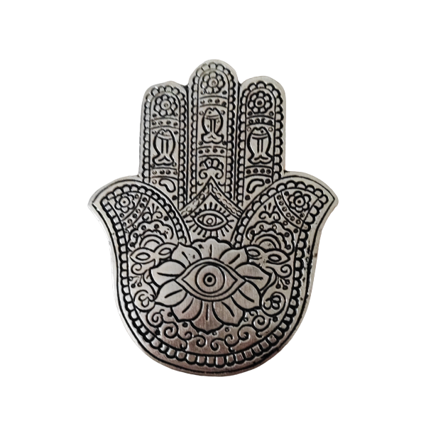 Silver Hamsa Incense Holder