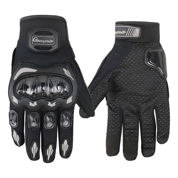 Motorcycle Riding Gloves Touchscreen Knuckle Protection for Men