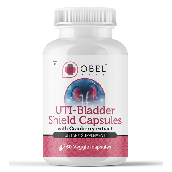 OBEL UTI-Bladder Shield | D-Mannose &amp; Cranberry Extract | 60 Veg Capsules