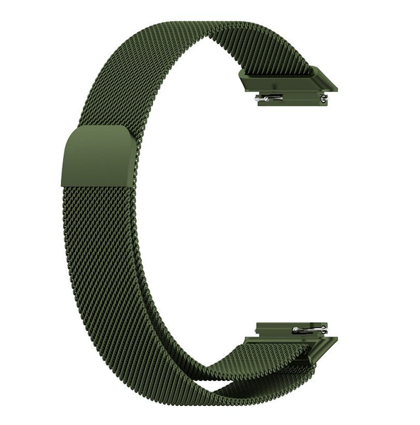 Milanese Watch Strap Compatible with Huawei Band 7 - Army Green